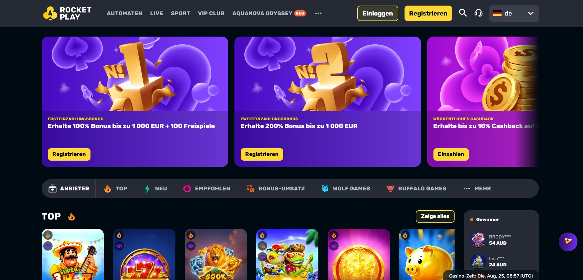 top online casino RocketPlay